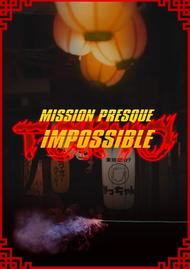 Décoration Tokyo urbain pour notre escape game d'espionnage